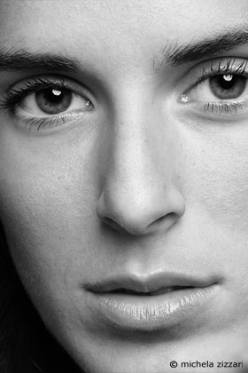 black and white portrait ph. Michela Zizzari